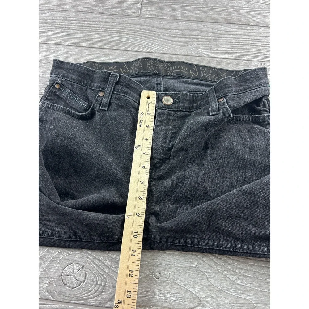 Wrangler Q-Baby Jeans Womens 13/14x36 Black Bootcut Western No Gap WRQ20BL